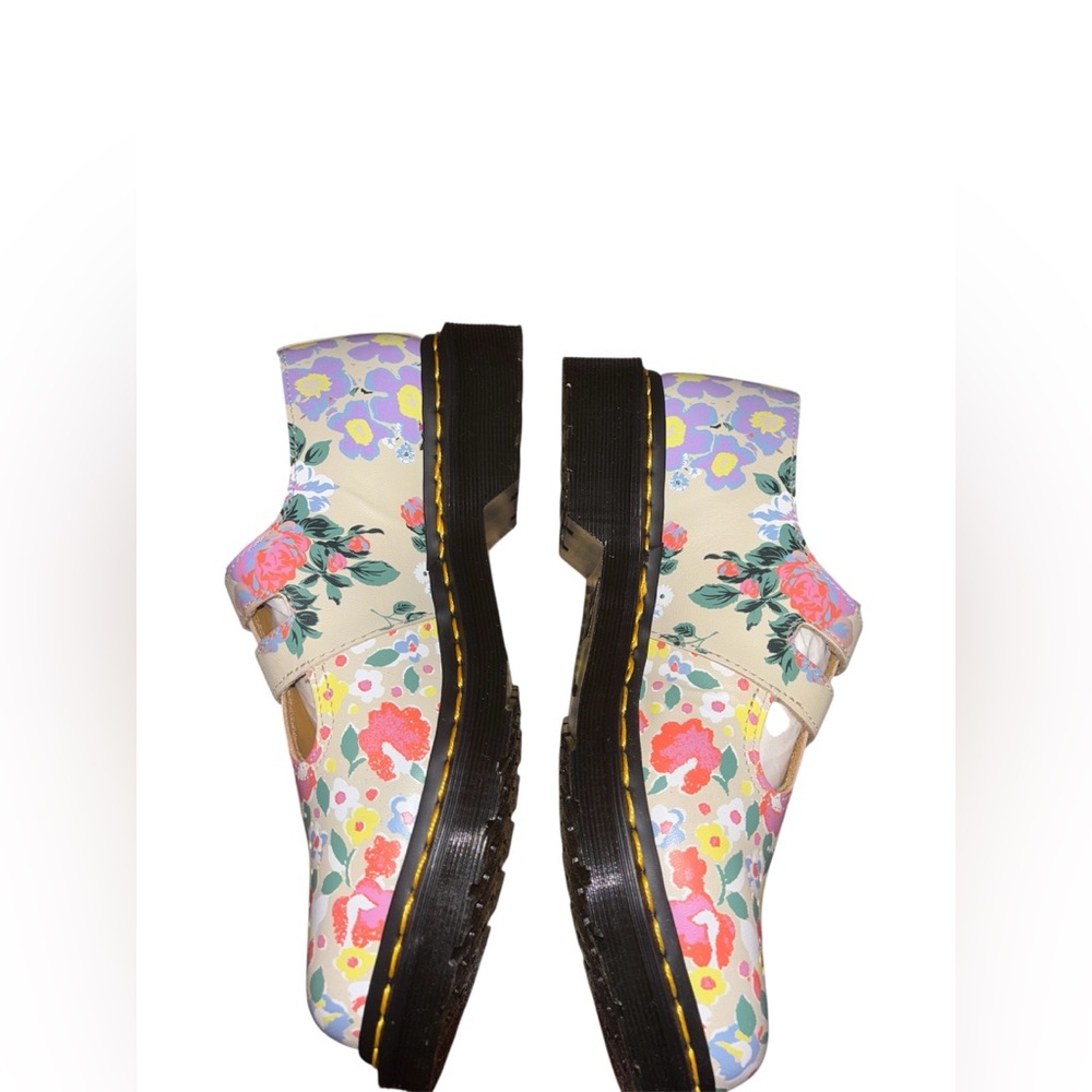 Dr. Martens 8065 Floral Mash Up Leather Mary Jane Shoes - Picture 3 of 9